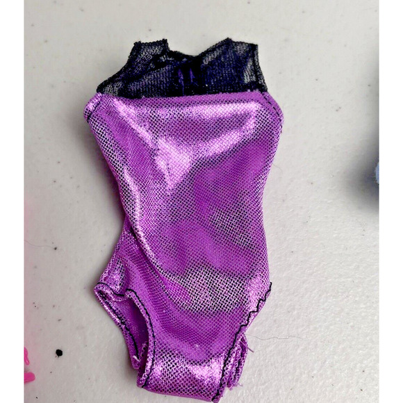 Barbie Doll Clothes Outfit Shoes Purse Camera Eye Mask Towel Wrap 15 piece lot - Picture 9 of 10